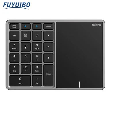 Méarchlár Uimhriúil Gan Sreang le Touchpad